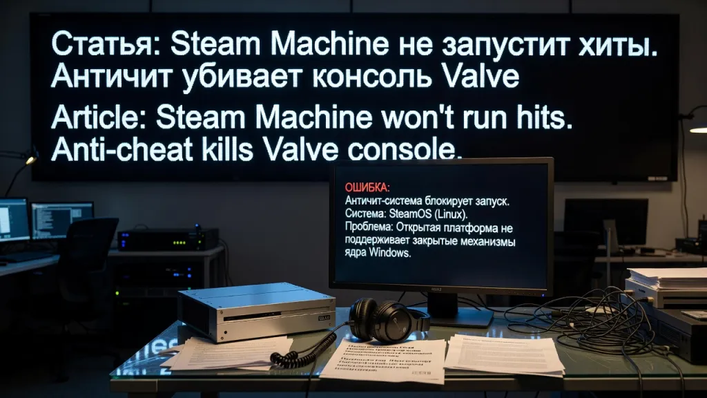 Steam Machine не запустит хиты. Античит убивает консоль Valve