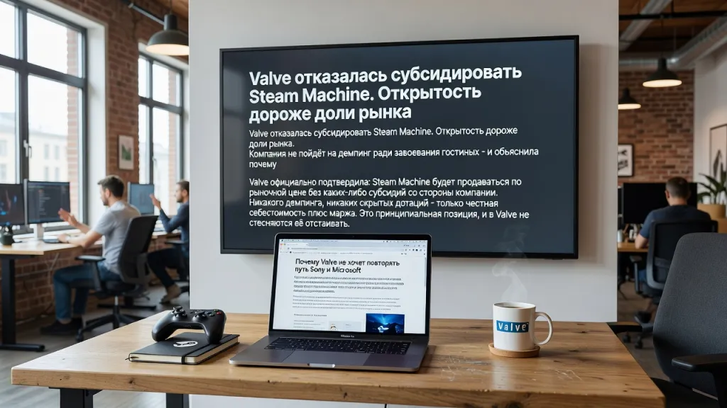Valve отказалась субсидировать Steam Machine. Открытость дороже доли рынка