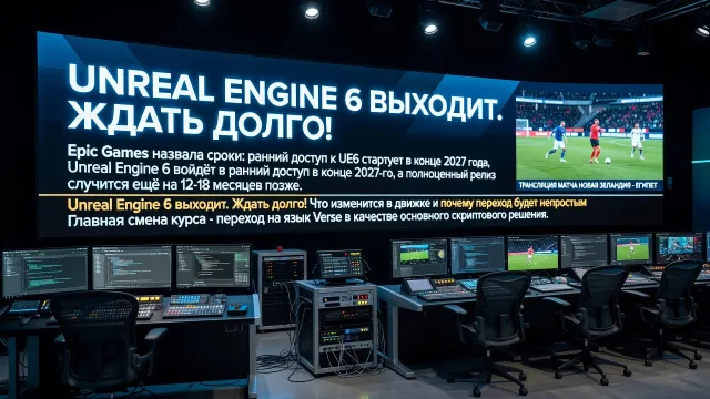 Unreal Engine 6 выходит. Ждать долго!